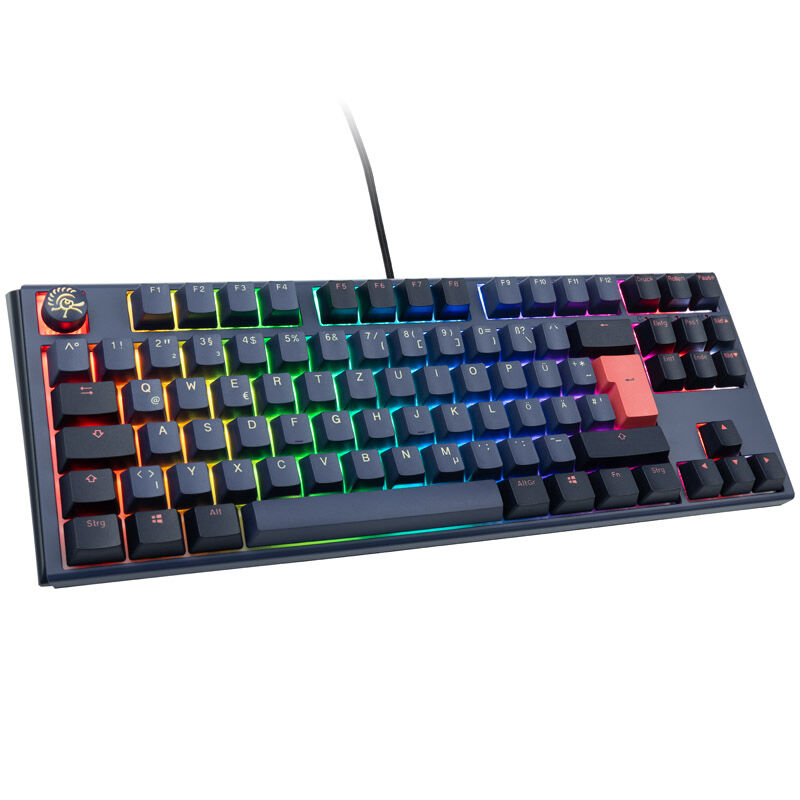 Ducky One 3 Cosmic Blue TKL Gaming Tastatur, RGB LED - MX-Ergo-Clear
