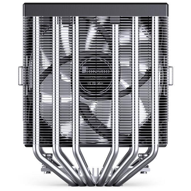 Jonsbo CB80 CPU cooler, dual-tower, 2 x 120mm, PWM, RGB - black image number 9