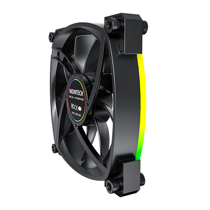 Montech AX120 PWM ARGB L&uuml;fter - 120mm, schwarz image number 5