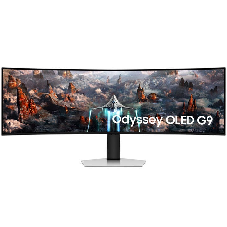 Samsung Odyssey OLED G9 G93SC, 49 Zoll Curved Gaming Monitor, 240 Hz, OLED, G-SYNC Compatible image number 2