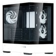 Zalman P30 PC Case, Mini Tower, mATX, Tempered Glass - black / white image number null