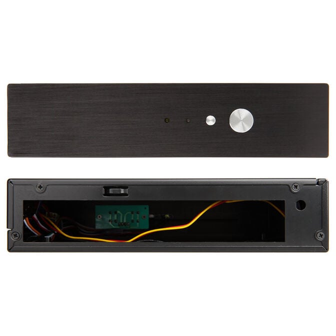 Akasa Cypher Thin-Mini-ITX Geh&auml;use inkl. 120W Netzteil, OEM - schwarz image number 1