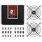 Noctua NA-FG1-8 Sx2 L&uuml;ftergitter, 80 mm - schwarz