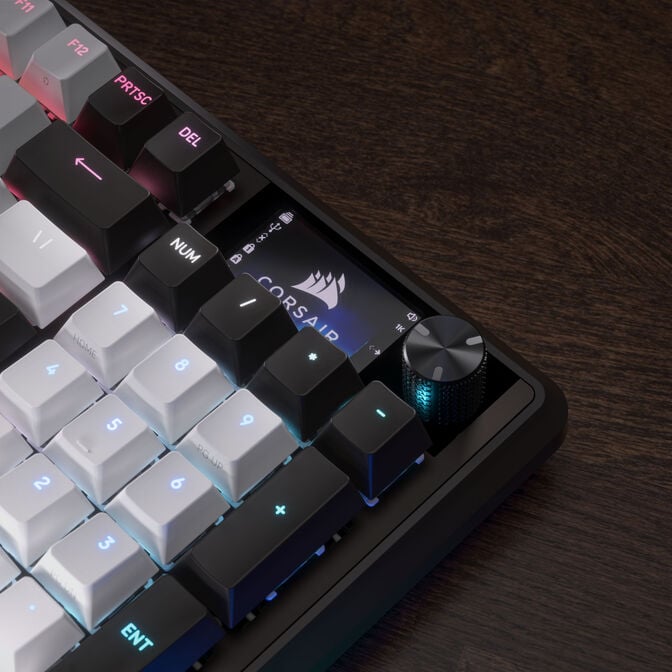Corsair VANGUARD 96 Gaming-Tastatur, mechanisch, RGB, 8.000 Hz - MLX Plasma Switches, ISO (DE), schwarz/wei&szlig; image number 15