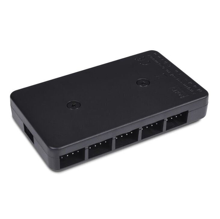 Alphacool Core 10x 4-Pin PWM Splitter - schwarz image number 1