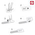 LABEL THE CABLE Mini Klettbinder 10er Set - weiß image number null
