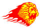 Windowsticker Lion 001 - yellow/red