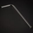 Alphacool HardTube 16/11mm Borosilikatglas 90 Grad Winkel 10/30cm - klar image number null