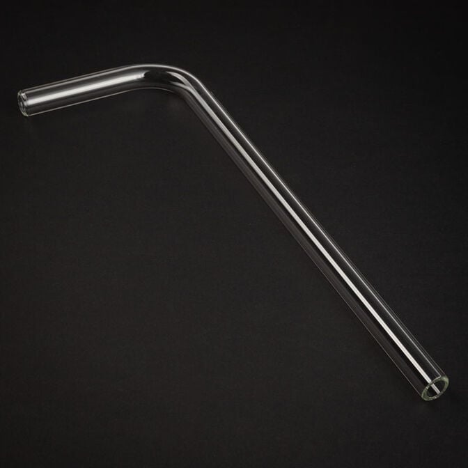 Alphacool HardTube 16/11mm Borosilikatglas 90 Grad Winkel 10/30cm - klar image number 0