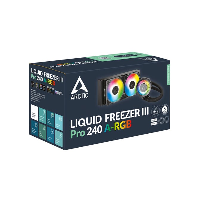 Arctic Liquid Freezer III Pro 240 A-RGB AiO Wasserk&uuml;hlung - 240mm, schwarz image number 5
