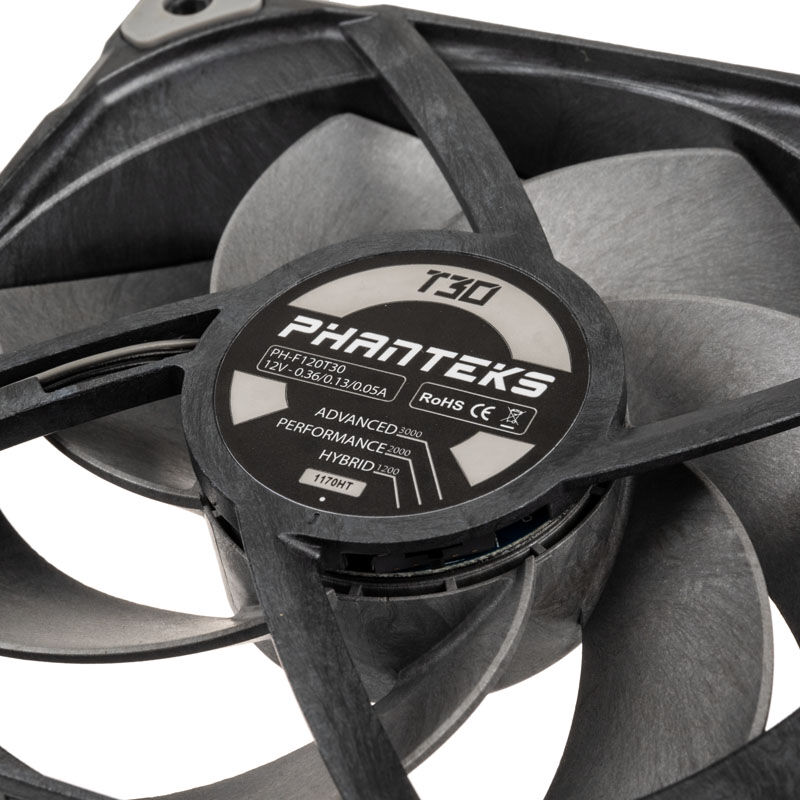 PHANTEKS T30 PWM 120mm Fan, Triple-Pack - black