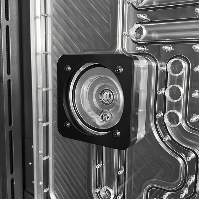 Stealkey Customs Phanteks NV7 x Stealkey Distroplate, RGB - schwarz image number 5
