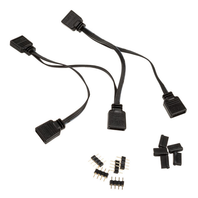 Akasa 4-in-1 RGB Splitterkabel - 40 cm image number 0