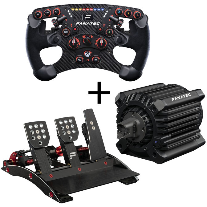 Fanatec ClubSport Steering Wheel Formula V2.5 X + ClubSport DD+ Wheelbase (15Nm)  & ClubSport Pedals V3 image number 0