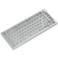 Glorious GMMK Pro White Ice 75% TKL Tastatur - Barebone, ANSI-Layout, silber image number null