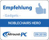 Allround-PC - NOBLECHAIRS HERO Premium-Gaming-Stuhl mit einstellbarer Lendenwirbelstütze