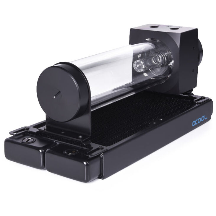 Alphacool Core 200 Aurora ARGB Ausgleichbehälter mit VPP Pumpe, Acryl - schwarz image number 1
