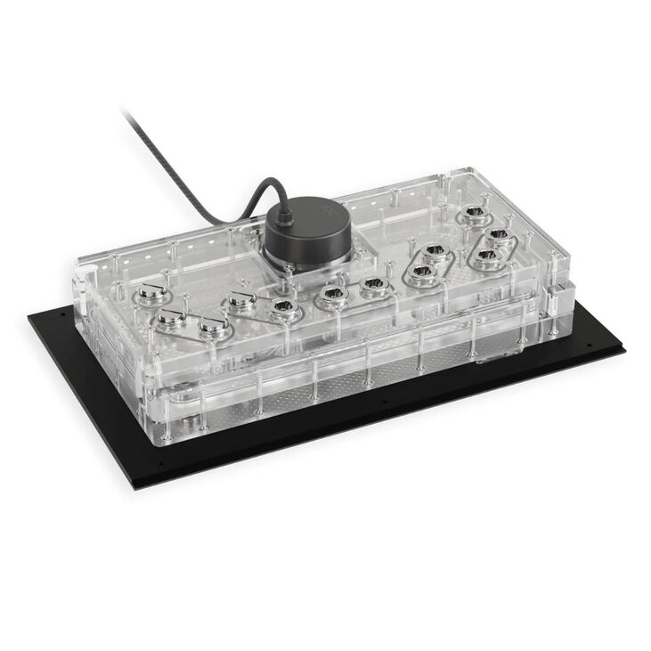Alphacool Apex Distroplate für Dark Base Pro 901, mit Apex Pumpe, RGB - schwarz image number 1