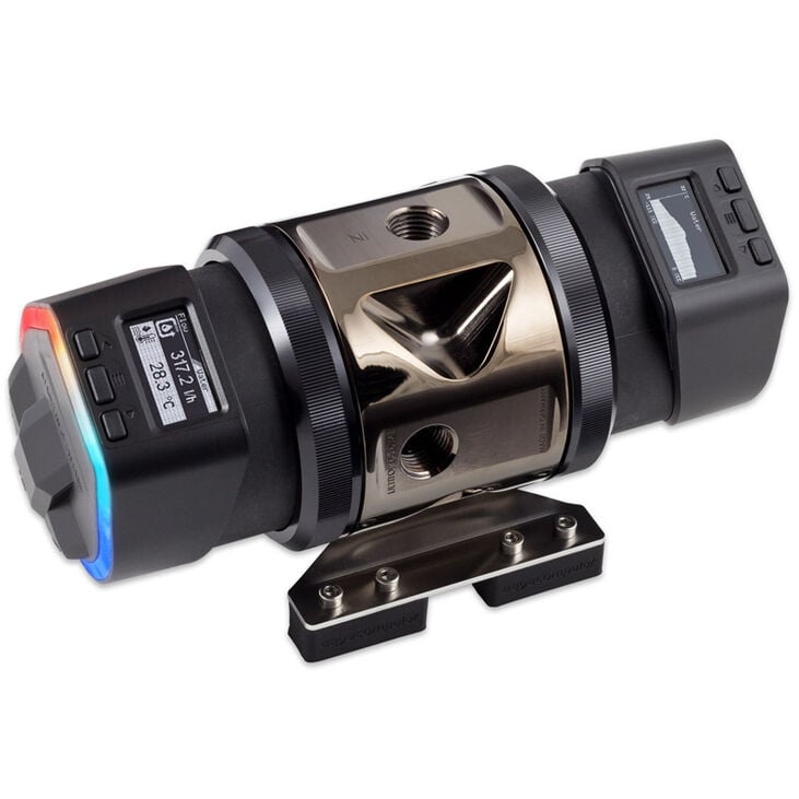 aqua computer ULTITOP DUAL D5 MIRROR Pump Top for two D5 pumps - black image number 4