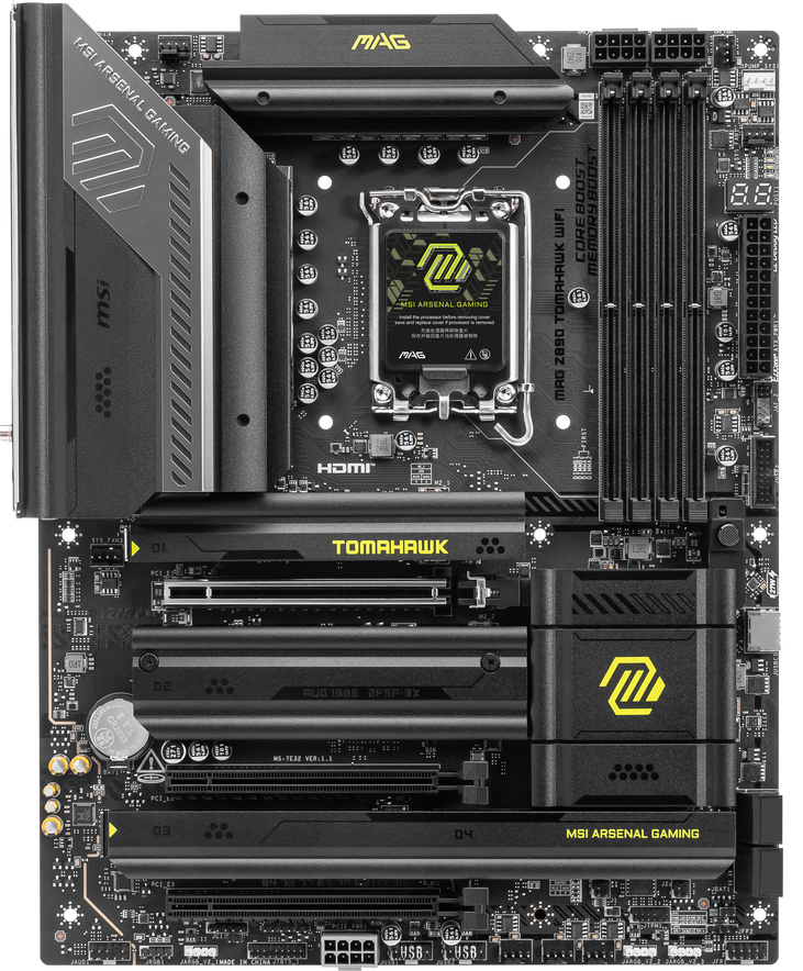 MSI MAG Z890 Tomahawk WiFi motherboard, socket LGA 1851, Intel Z890, ATX, DDR5 image number 2