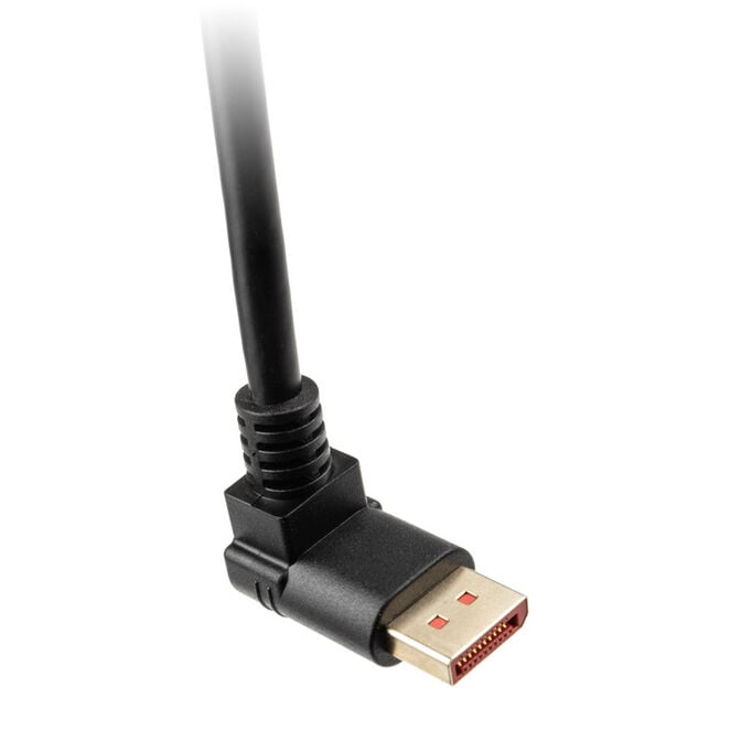 InLine 8K (UHD-2) DisplayPort Kabel, nach oben gewinkelt, schwarz - 3m image number 1