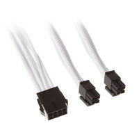 SilverStone 8-Pin-EPS auf 4+4-Pin-ATX/EPS - 300mm wei&szlig;