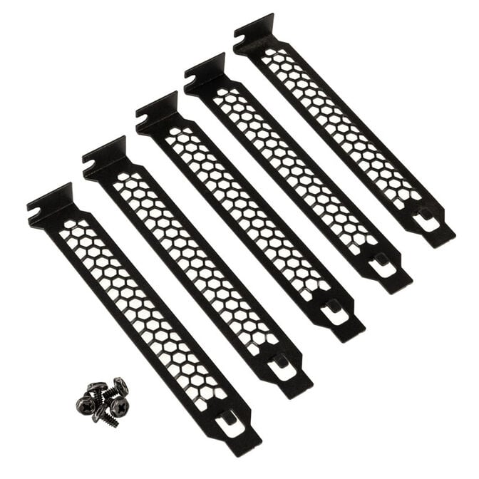 Kolink PCI slot brackets - 5 pieces, black image number 0