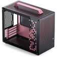 Jonsplus Z20 Micro-ATX Geh&auml;use, mit Tragegriff - schwarz/pink image number null