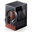 Jonsbo T6 PC Geh&auml;use, Mini-Tower, Mini-ITX, Tempered Glass, Holz - schwarz image number null