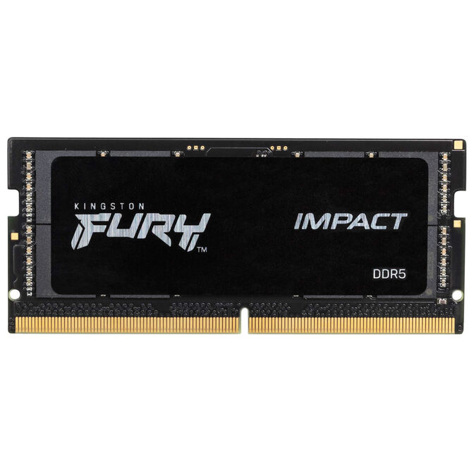 Kingston Fury Impact DDR5-6000 RAM, CL38, SO-DIMM, XMP - 16 GB, black image number 1