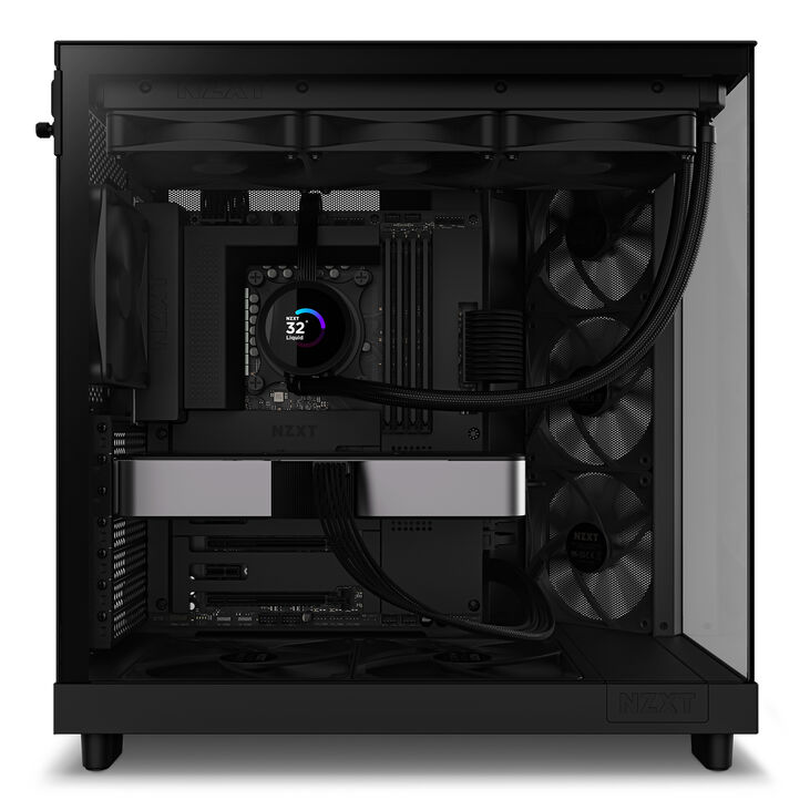 NZXT H6 Flow Midi-Tower - Schwarz image number 12