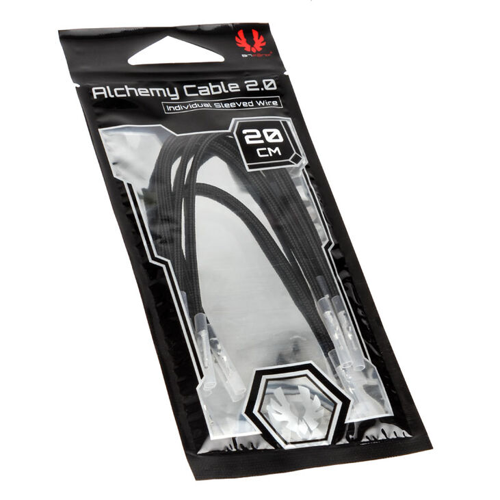 BitFenix Alchemy 2.0 PSU Cable, 5x 20cm - black image number 4