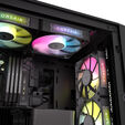 Corsair iCUE LINK RX120 RGB Series, PWM Fan - 120mm, black image number null