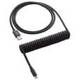 CableMod Classic Coiled Keyboard Cable USB-C to USB Type A, Midnight Black - 150cm image number null
