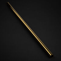 Bitspower None Chamfer Brass Hard Tubing 14mm AD, 500mm - gold
