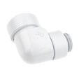 Icicle Fitting 90 Degree G1/4 Inch Female Thread to 13mm OD Hardtube - Rotatable, - White image number null