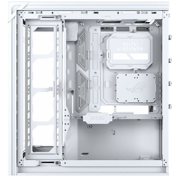 ASUS ROG Cronox GR801 PC-Geh&auml;use, Big-Tower, E-ATX, ARGB, Tempered Glass - wei&szlig; image number 8
