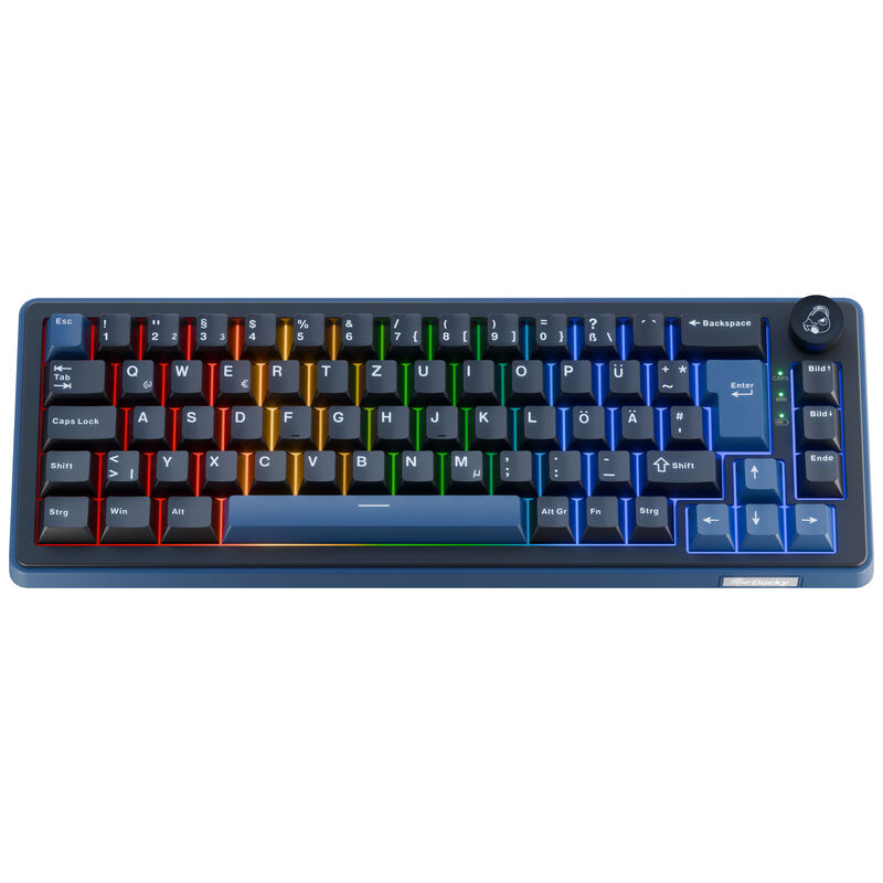 Ducky OK-M 65 Gaming-Tastatur, 65%, Hot-Swap-fähig, RGB, ISO - KTT Tactile