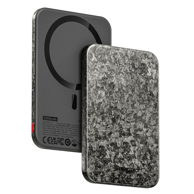 SHARGE Carbon Mag Carbon Fiber Ultra-Slim 5000 mah Powerbank image number 5