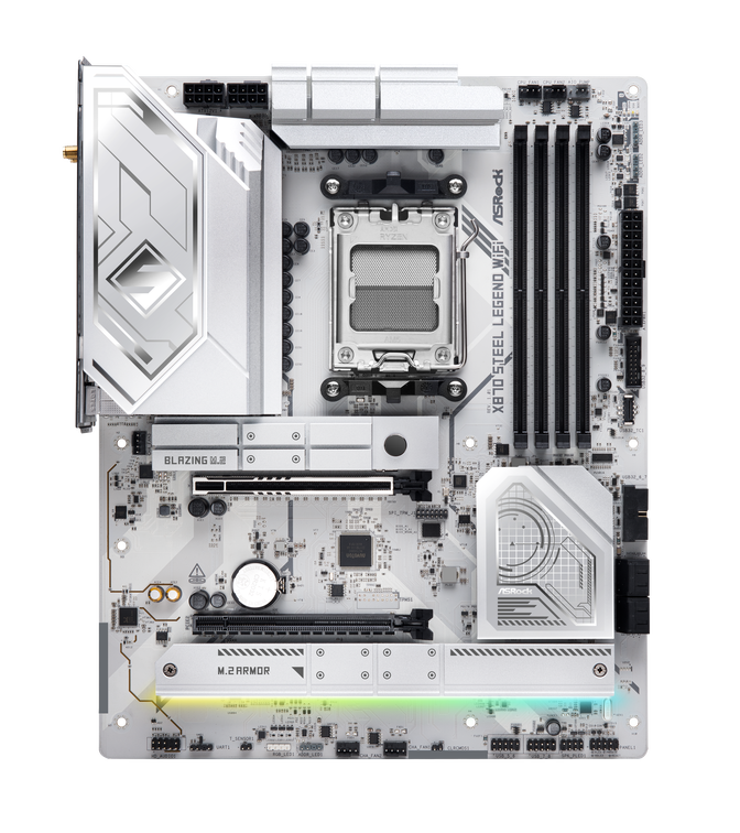 ASRock X870 Steel Legend WiFi motherboard, socket AM5, AMD X870, ATX, DDR5 image number 3