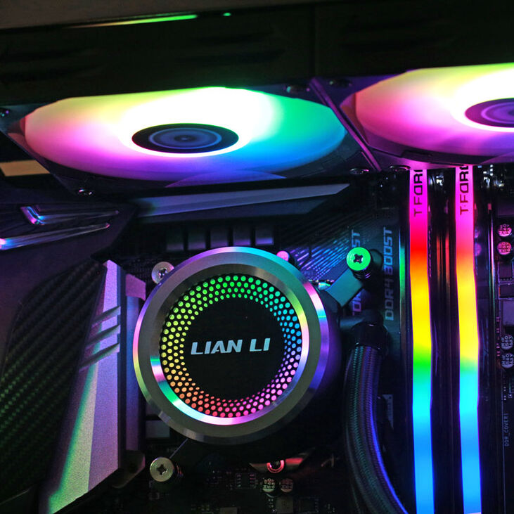 Lian Li GALAHAD 360 AIO Cooler, ARGB - black image number 6