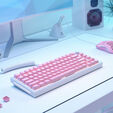 Glorious GMMK ABS Doubleshot V2 UK Erweiterungskit - pink image number null