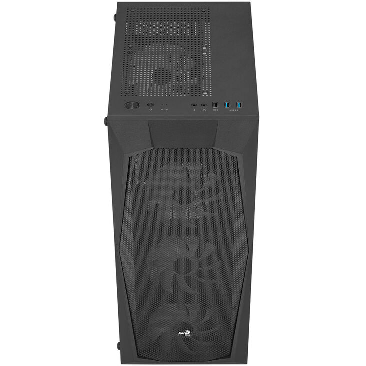 Aerocool Falcon V2 Mid-Tower, Tempered Glass - black image number 3