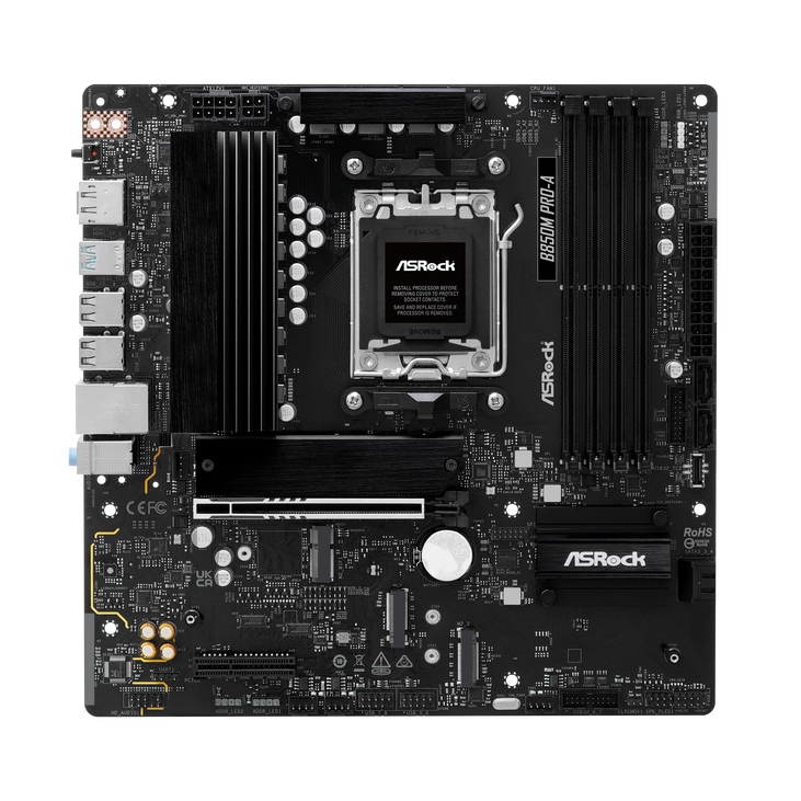 ASROCK B850M Pro-A Mainboard, Sockel AM5, AMD B850, Micro-ATX, DDR5 image number 5