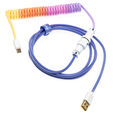 Ducky Premicord Afterglow Coiled Cable, USB Typ C auf Typ A - 1,8m image number null