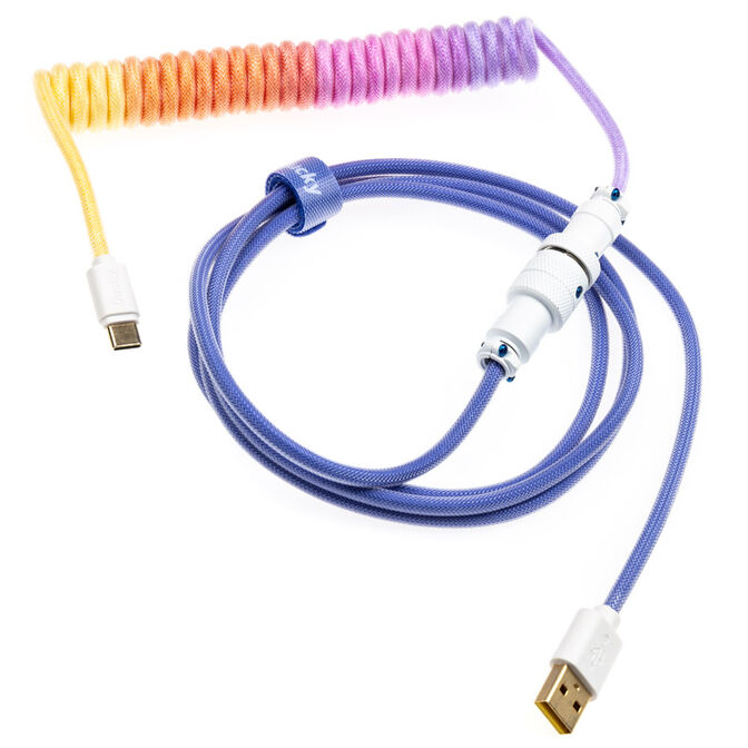 Ducky Premicord Afterglow Coiled Cable, USB Typ C auf Typ A - 1,8m image number 0