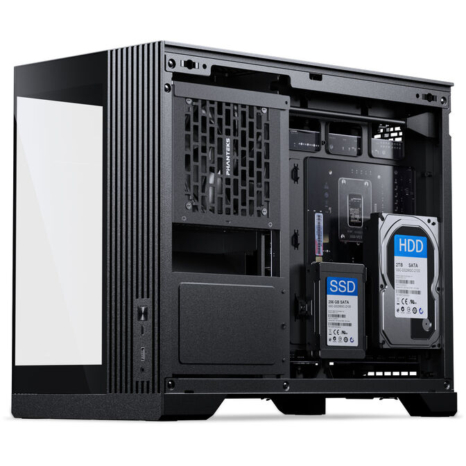 Phanteks XT V3 PC Case, Mini Case, mATX, Tempered Glass - including 3x 120mm Fans, Black image number 12