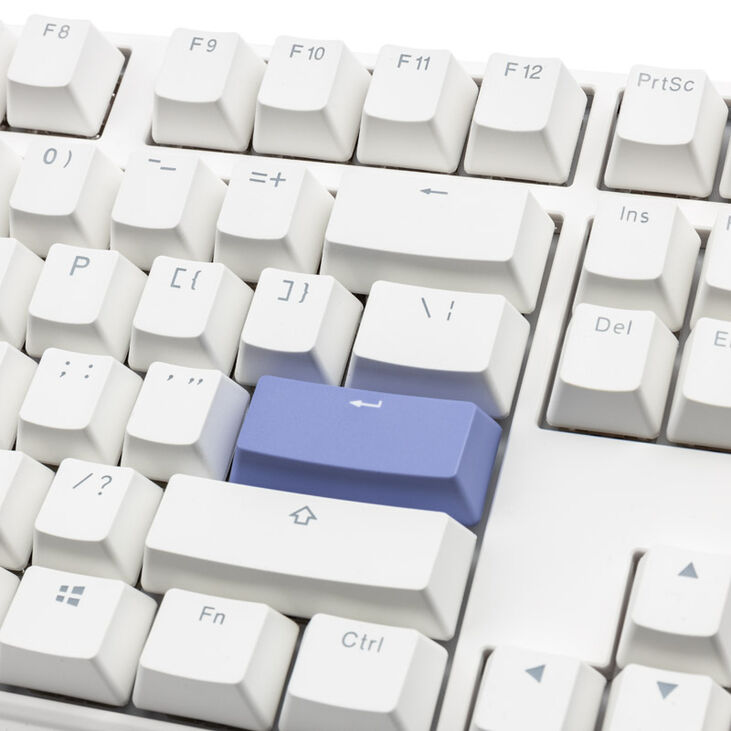 Ducky One 3 Classic Pure White Gaming Keyboard, RGB LED - MX-Silent-Red (US) image number 5