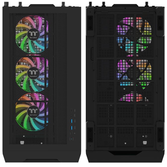 Thermaltake S380 TG ARGB PC-Geh&auml;use, Midi-Tower, ATX, Tempered Glass - inklusive 4x 120-mm-L&uuml;fter, schwarz image number 17