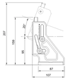 Simucube Wheelbase Mount v2 Bracket, -24 to +20 degrees tilt, Aluminium - Black image number null